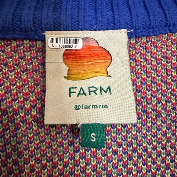 FARM Rio Sweet Orchard Knit Cardigan Sweater Whimsical Bohemian - Small - Picture 5 of 7